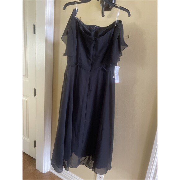 jjs house jet black dress size 14 has 39.5 Bust And 32.5 Waist - Picture 4 of 16